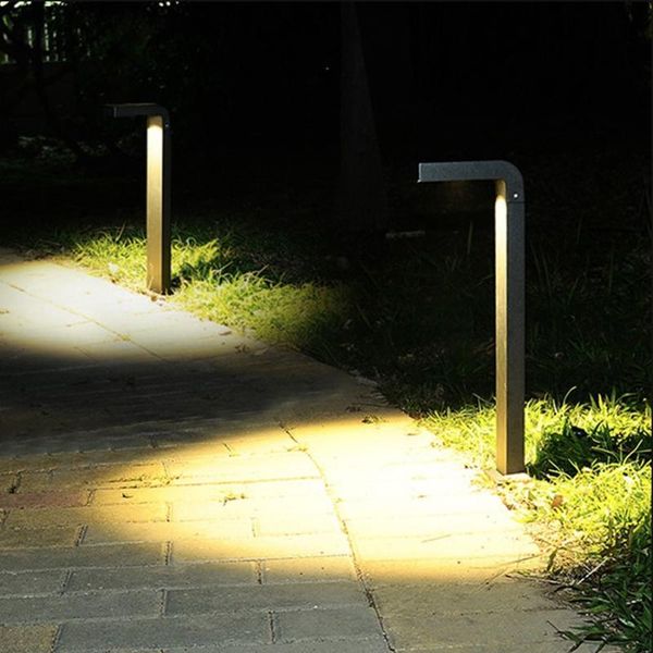 

40/60cm outdoor garden pole bollard light 10w 15w 20w villa garden standing post light aluminium landscape pathway lawn lamp