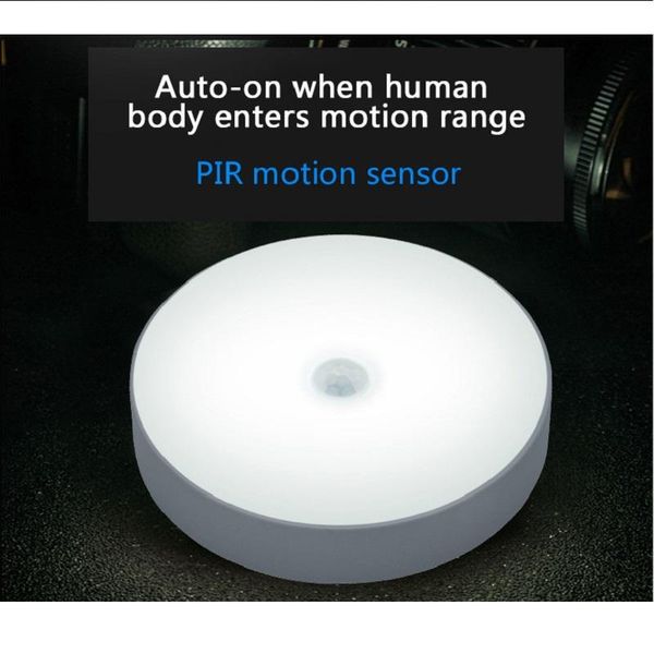 

night lights usb rechargeable pir motion sensor light control led magnet wall lamp warm white cabinet bedside