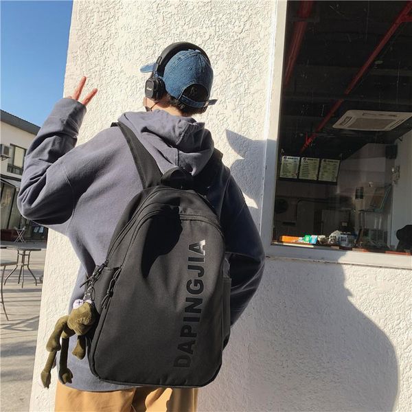 

backpack woman teenage girls boys schoolbag harajuku female travel rucksack student book pack high capacity waterproof bagpack