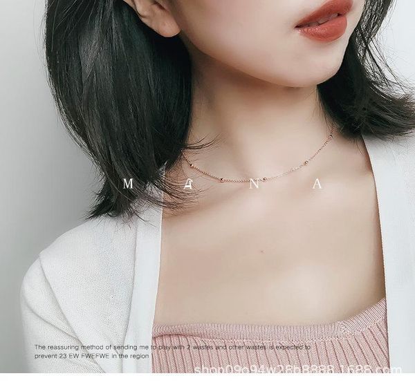 

chains ly pearl necklace dainty adjustable tiny chain delicate mother's valentine jewelry for women girls, Silver