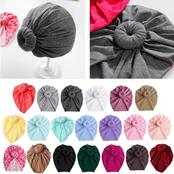 

caps & hats baby turban knot hat toddler kids boy girl india beanie lovely soft born headwear pography props accessories, Yellow