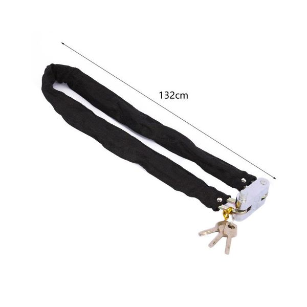

bike locks chain lock with 3 keys anti-theft security bicycle for motorcycle mountain road outdoor cycling accessory