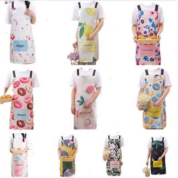 

apron fashion printed non wetting and oil household kitchen sleeveless