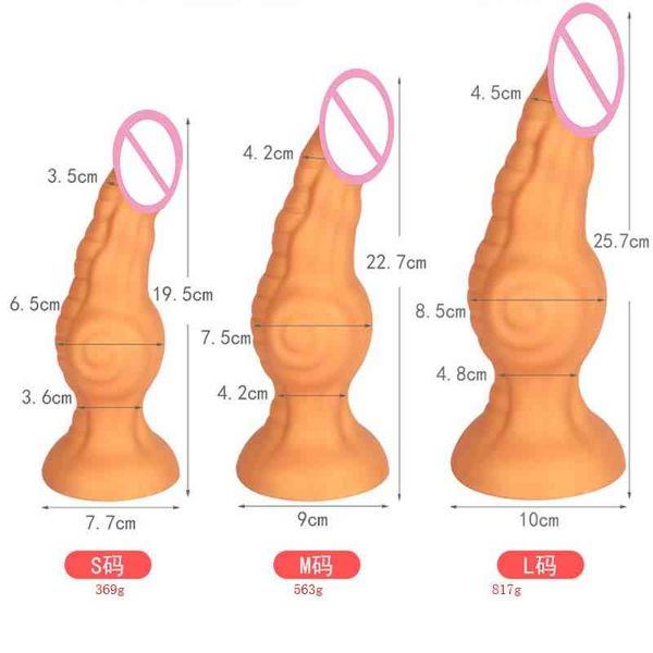 Nova chegada enorme vibrador anal plug brinquedos sexuais para mulheres masturbadores grande bunda dilatador faloimetor feminino dildos255u