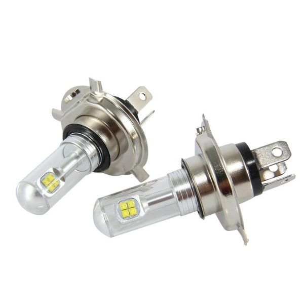 

car headlights 2pieces 8led h4 6000k 80w vehicle fog light signal white reading auto headlamp led dc12-24v