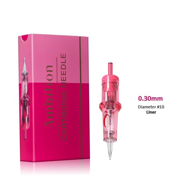 

tattoo needles 20pcs disposable cartridge round liner #10 diameter 0.3mm for machine 1rl