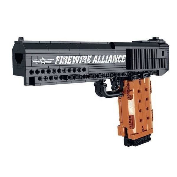 

model guest building block 051008 desert eagle pistol model small particle assembly children's toy boy's house