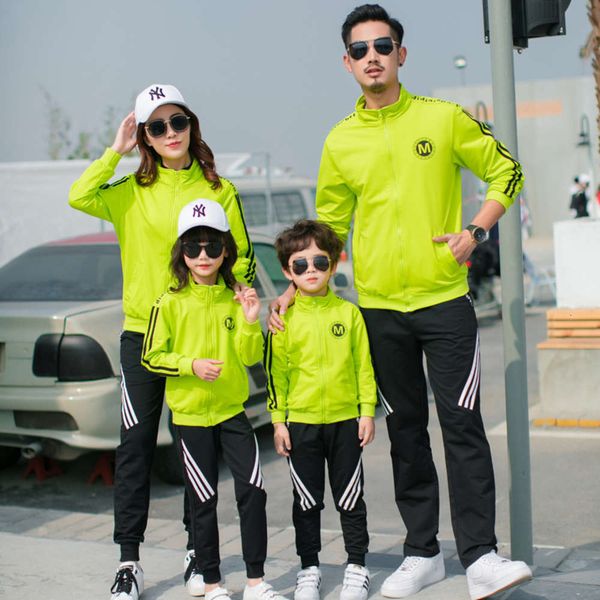 

2021 new autumn winter sports suit for parents and children, Blue