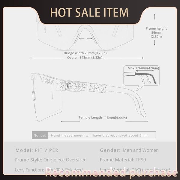 

fashion windproof viper lens eyewears tr90 blue sport mirrored 2021 pit sunglasses for polarized flat frame man / woman uv400 xmkcs, White;black