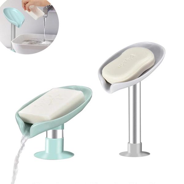 

soap dishes lotus leaf box bathroom shower holder drain rack sponge storage tray dish gadgets supplies