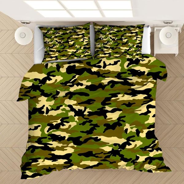 

bedding sets camouflage 3d printed set duvet covers pillowcases comforter bedclothes bed linen