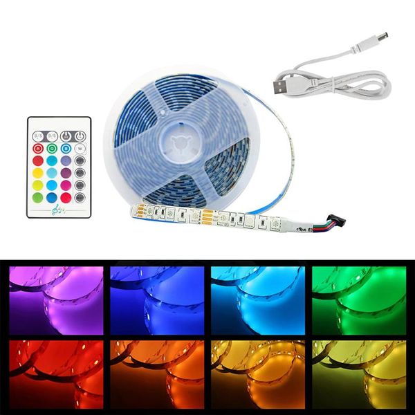 

usb mini music rgb (5v mini music set 2 meters 60 lights)flexible bright tape lighting kit with remote control durable