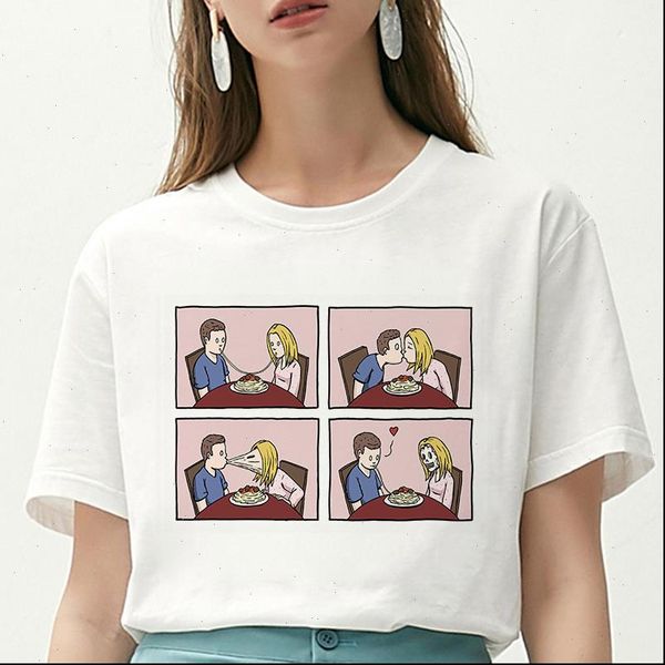 

my depression my brain my anxiety letter print t shirt spoof cartoon vogue new harajuku casual women, White