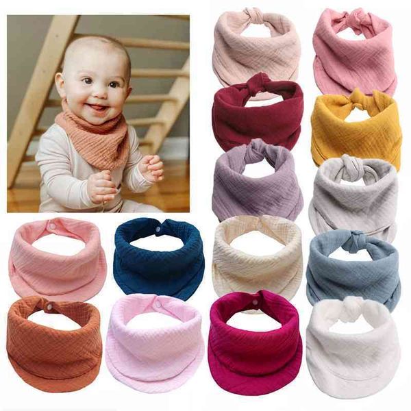 

baby cotton gauze scarf baby handkerchief bib children's saliva towel three