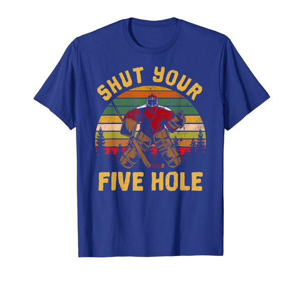 

shut your five hole shirt ice hockey t shirt, White;black