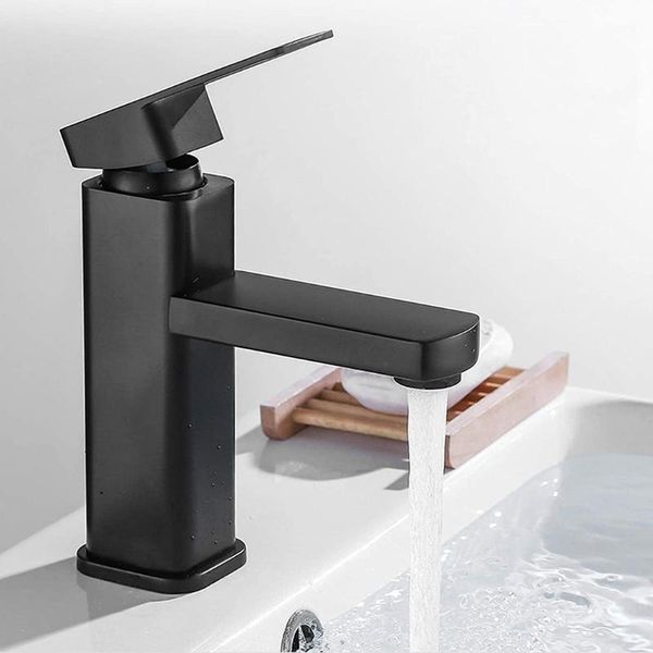 

bathroom sink faucets black square faucet wash basin and cold water cabinet single hole thermostatic