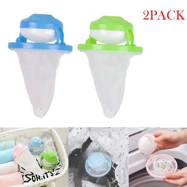 

party favor 2021 home floating lint hair catcher mesh pouch washing machine laundry filter bag bathroom pet fur