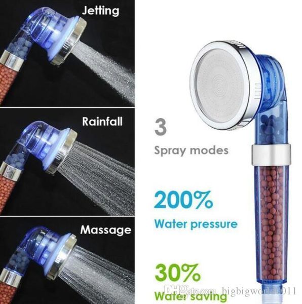 

663 function adjustable jetting shower filter high pressure water saving shower head handheld water saving shower head