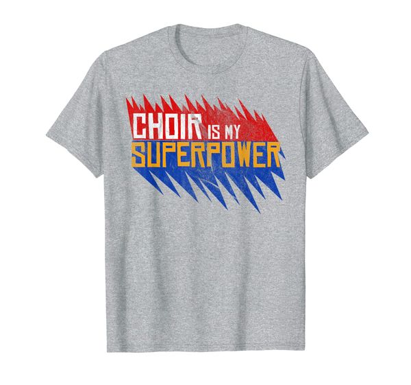 

choir is my superpower show choir gift t-shirt, White;black