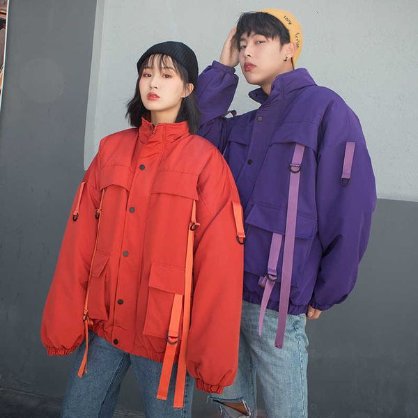 

2020 men winter jas linen bags fat hip hop streetwear parka casual husband jackets men's clothes abz522salable, Black