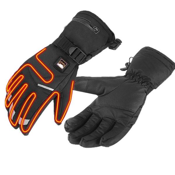 

ski gloves electric heated winter outdoor waterproof warm touch screen full finger