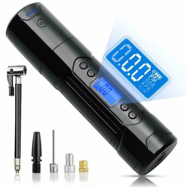 

portable compressor mini rechargeable inflator cordless electric air pump 150psi 12v for ball bicycle car