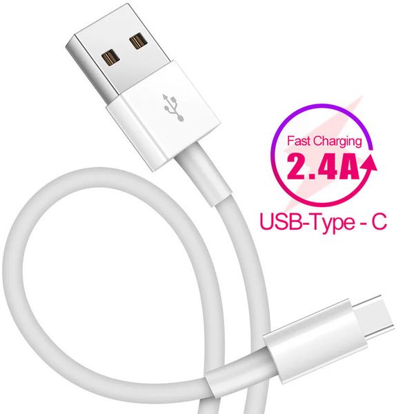 

2.4a fast charge usb c cable usb type c cable for huawei p30 pro usb-c for samsung s10 typec data cable