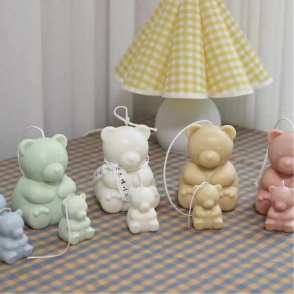 

craft tools cute bear candle silicone mold diy plaster epoxy making kit