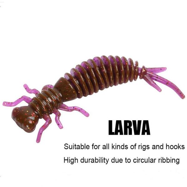

5pcs/lot quality larva soft lures 55mm 75mm 100mm artificial sile soft bait worm fishing wobblers bass carp s jllfjk