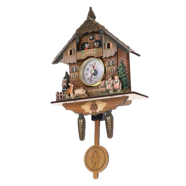 

wall clocks cuckoo clock forest antique wooden vintage birdhouse with handcrafted for living rom cafe