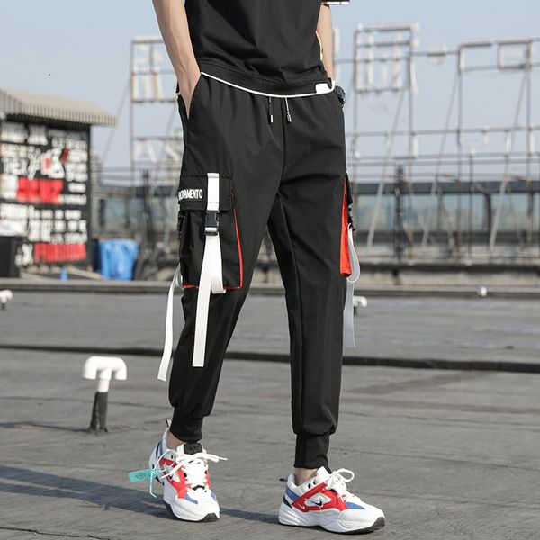 

new streetwear hip hop cargo men's joggers pants 2021 multi-pocket black trousers harajuku sportswear casual sweatpants male 3kob 1pmr
