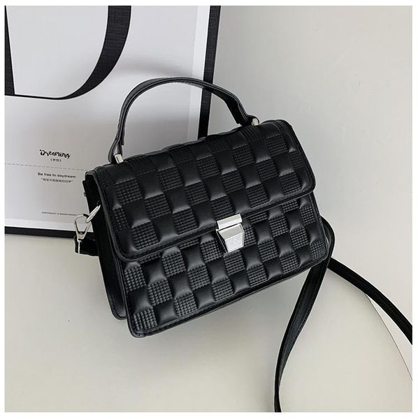 

shoulder bags 2021 solid color small square bag fashion simple fresh autumn crossbody rhombus handbag
