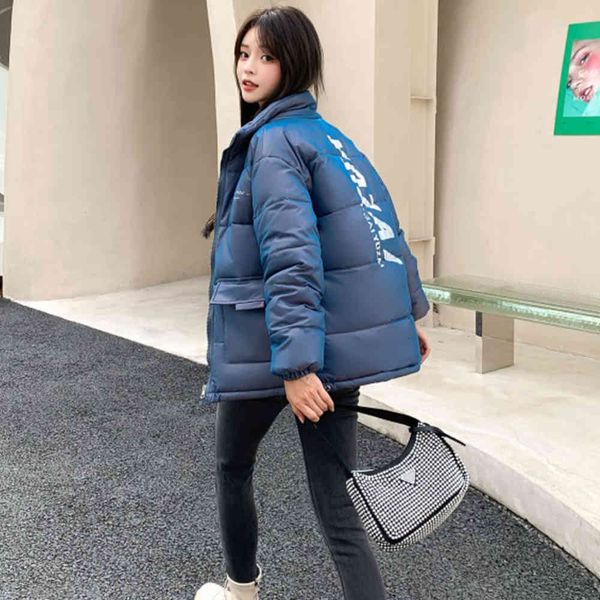 

cotton padded clothes women's winter jacket bread down fashion, Black