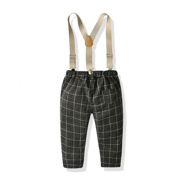 

children's casual spring and boys' english plaid autumn strap pants leggingscgfg, Blue