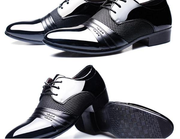 

men's shoes in spring and autumn low heel pointed end, Black