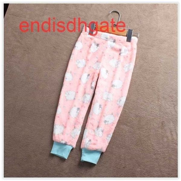 

factory2z4w100-165, wear f193 single children's coral size velvet home pajamas pants boys and girls, Black;white