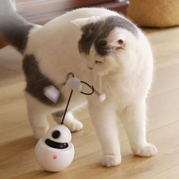 

cat toys abs electric pet toy flash tumbler robot funny for dogs