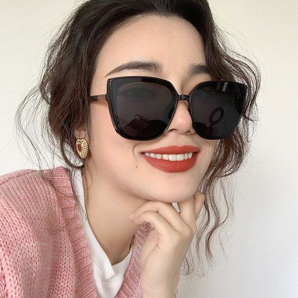 

sunglasses 2021 vintage women retro brand design square glasses / men zonnebril dames, White;black