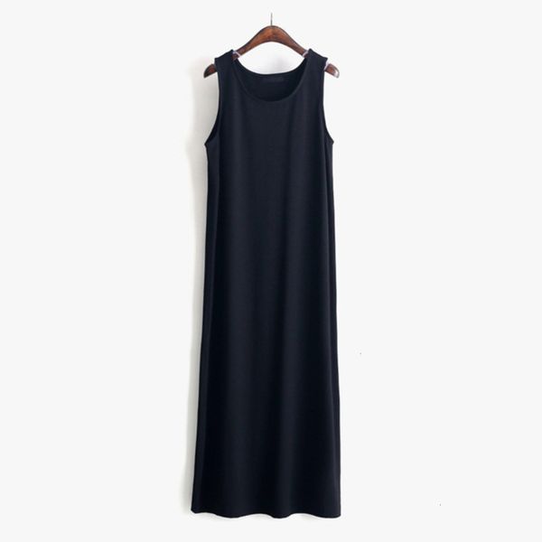 

blue summer spring and new loose full style dress female black show thin long skirt, Black;gray
