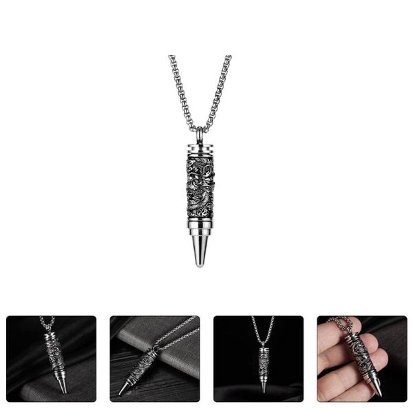 

pendant necklaces 1pc punk style necklace stainless steel neck chain decoration, Silver