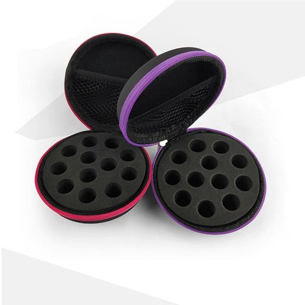 

storage bottles & jars essential oil bag carry case hold 12 1ml/2ml slots portable travel carrying