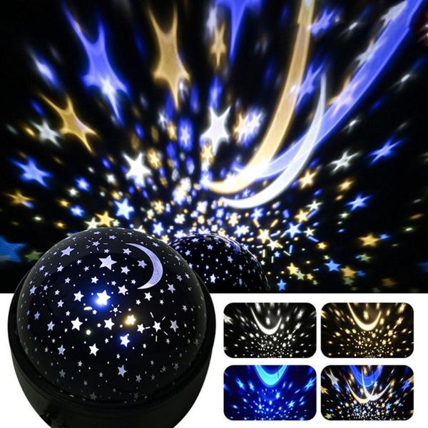 

party decoration sky projector star moon galaxy night light for children kids bedroom decor rotating nursery led baby lamp