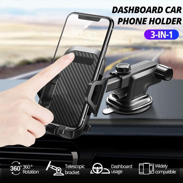 

cell phone mounts & holders multifunction car holder mobile stand cellular support bracket suction cup arm