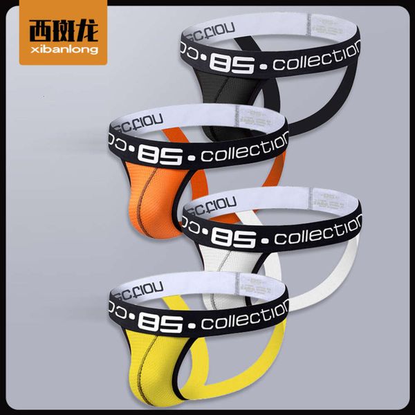 

bs mesh thong men's underwear breathable sao t-pants gay double, Black;white