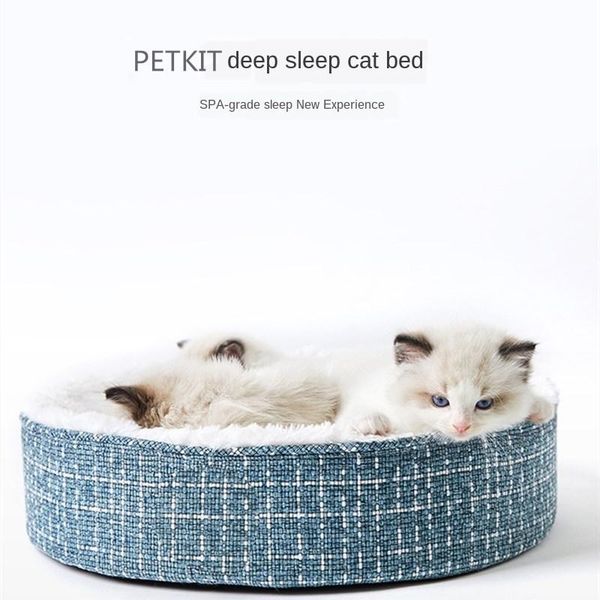 

cat beds & furniture petkit deep sleep puppy bedsteddy bed full memory foam padding 40d slow rebound warm plush washable small dog