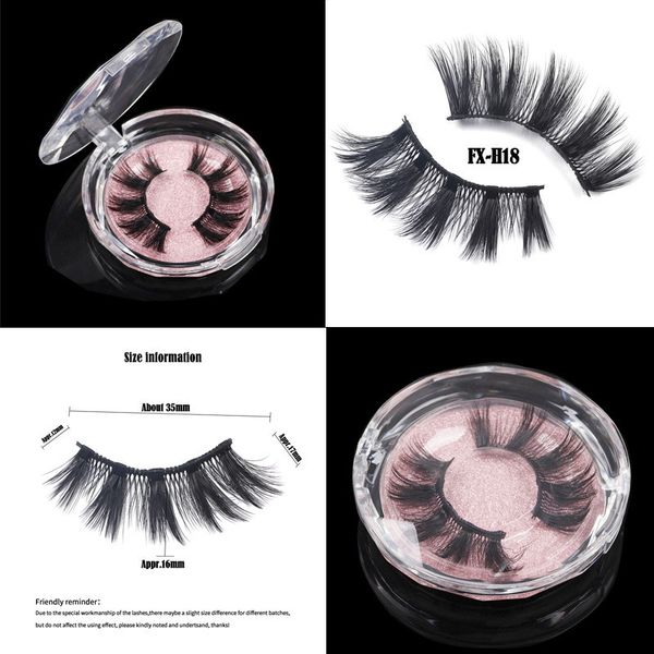 

20 styles 6d mink eyelashes premium soft natural thick cross handmade 6d mink lashes with eyelash packaging box