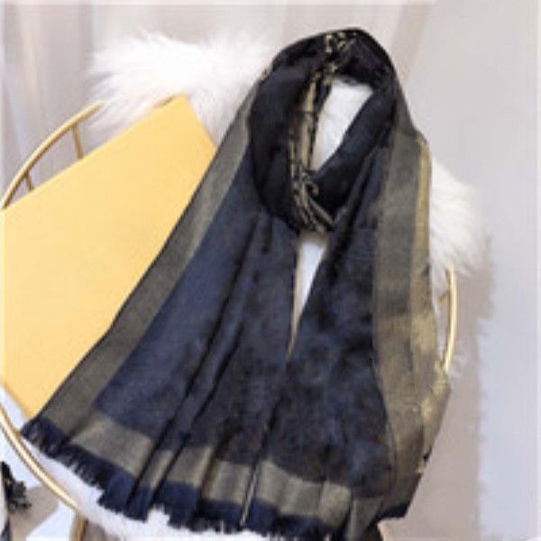 

2021 designer silk scarf fashion man womens 4 seasons shawl scarf scarves size about 180x70cm 6 color, Blue;gray