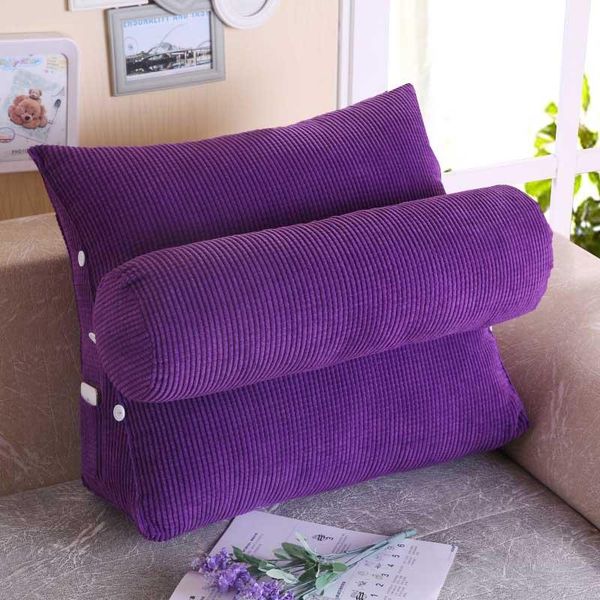 

pillow 2021 reading backrest wedge cushion back lumbar pad bed office chair rest support