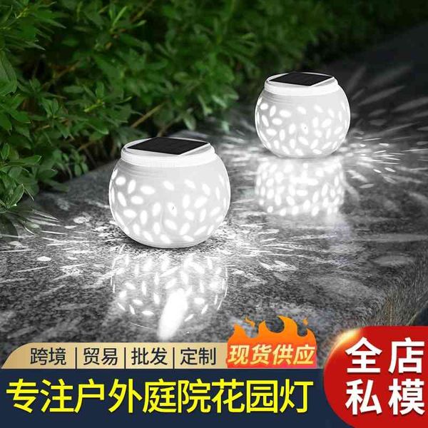 

solar induction night landscape decoration ceramic lantern new solar lamp