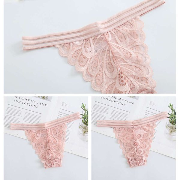 

women's thong, lace underwear, low waist underwear, Black;white